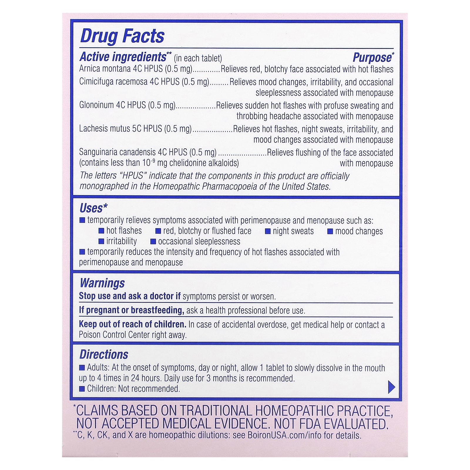 Natural Menopause Relief with Boiron Cyclease Meltaway Tablets - Image 2