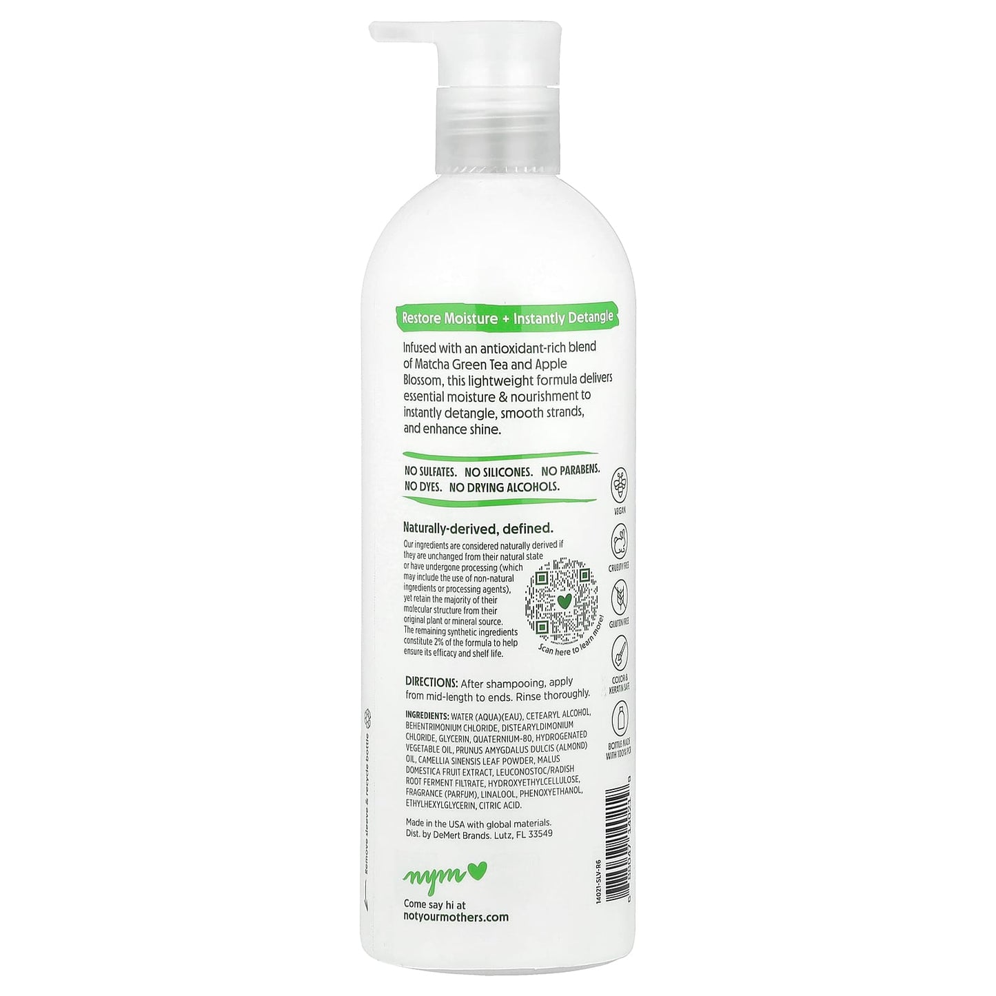 Not Your Mother's, Daily Nutrition Conditioner, Matcha Green Tea & Apple Blossom, 15.2 fl oz (450 ml) - Image 2