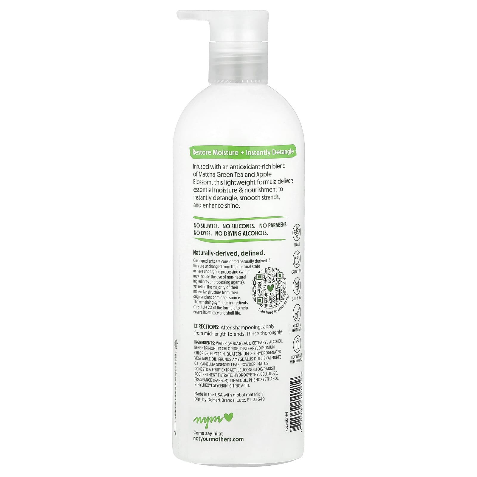 Not Your Mother's, Daily Nutrition Conditioner, Matcha Green Tea & Apple Blossom, 15.2 fl oz (450 ml) - Image 2