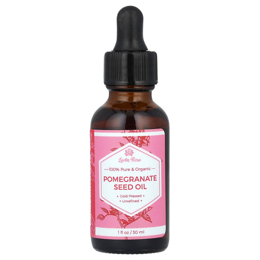 Leven Rose, 100% Pure & Organic, Pomegranate Seed Oil, 1 fl oz (30 ml) - Image 1