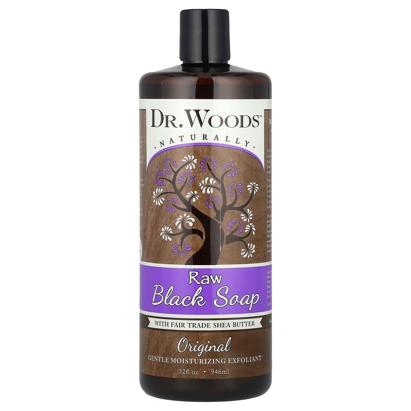 Raw Black Soap with Fair Trade Shea Butter for Gentle Skin Care - Image 1