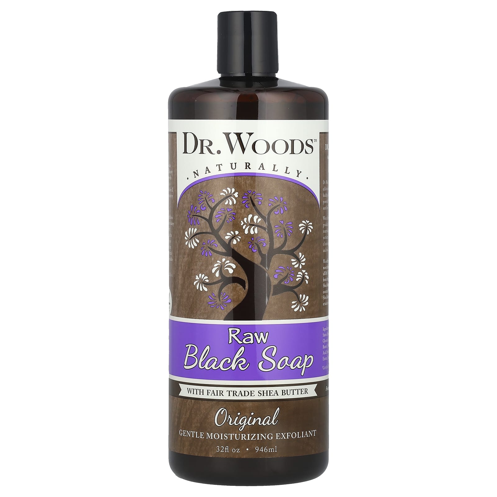 Raw Black Soap with Fair Trade Shea Butter for Gentle Skin Care - Image 1