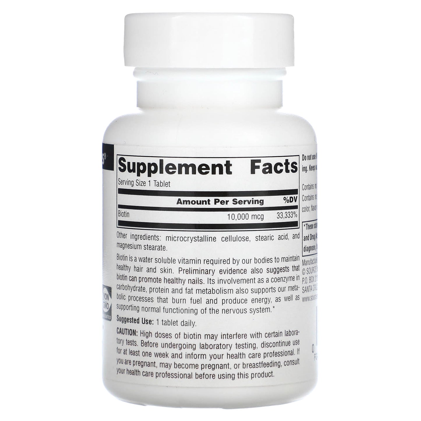 Source Naturals, Biotin, 10,000 mcg, 120 Tablets - Image 2