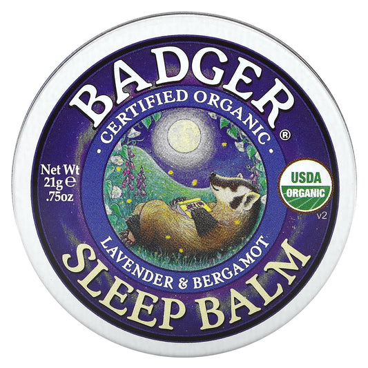 Badger Organic Lavender & Bergamot Sleep Balm, 0.75 oz - Image 1