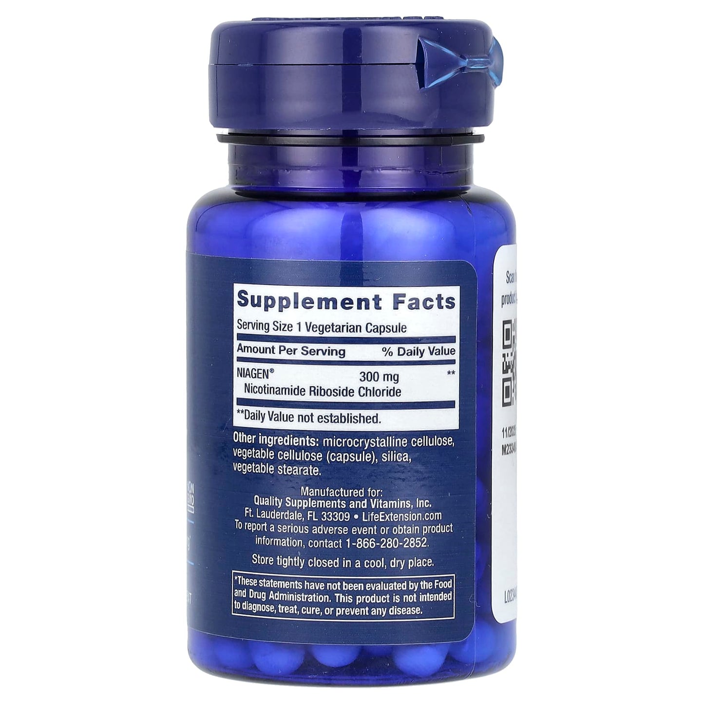 Life Extension, NAD+  Cell Regenerator, 300 mg, 30 Vegetarian Capsules - Image 2
