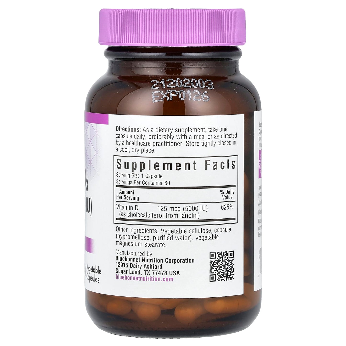 Support Bone Health with Bluebonnet Nutrition's Vitamin D3 Supplement - Image 2