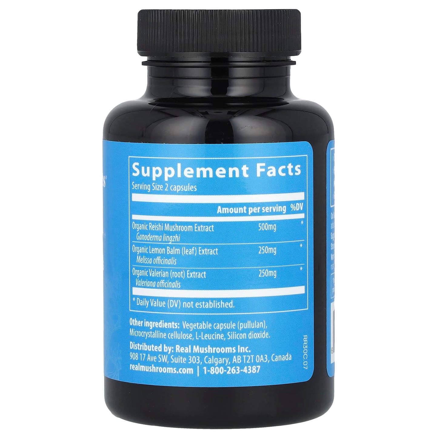 Real Mushrooms, RealRest™, Mushrooms + Herbs, 60 Capsules - Image 2