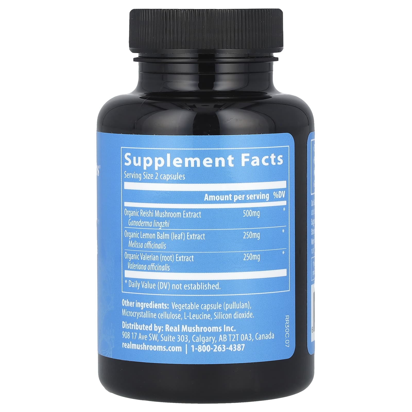 Real Mushrooms, RealRest™, Mushrooms + Herbs, 60 Capsules - Image 2