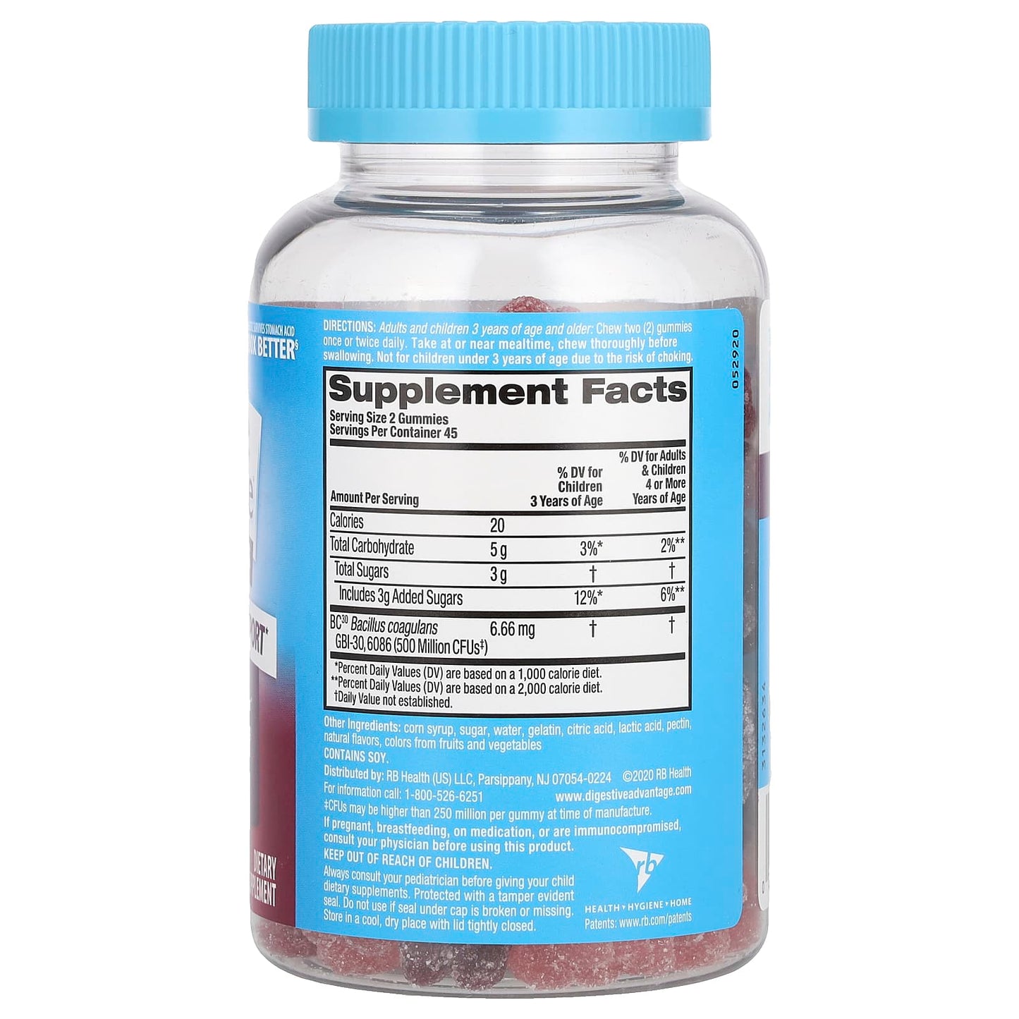 Schiff, Digestive Advantage®, Daily Probiotic Gummies, Superfruit Blend, 90 Gummies - Image 2