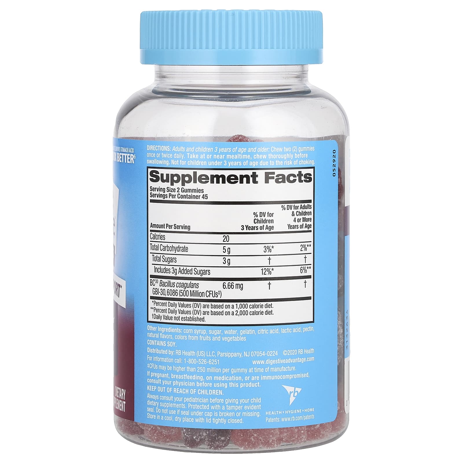 Schiff, Digestive Advantage®, Daily Probiotic Gummies, Superfruit Blend, 90 Gummies - Image 2