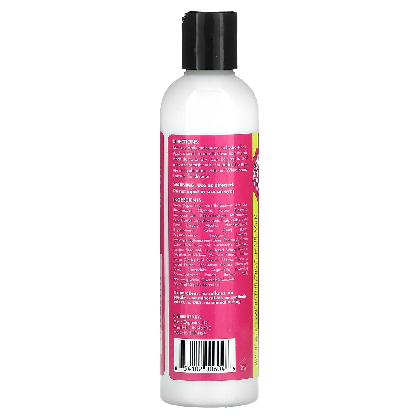 Mielle, Moisturizing Hair Milk, Avocado, 8 fl oz (240 ml) - Image 2