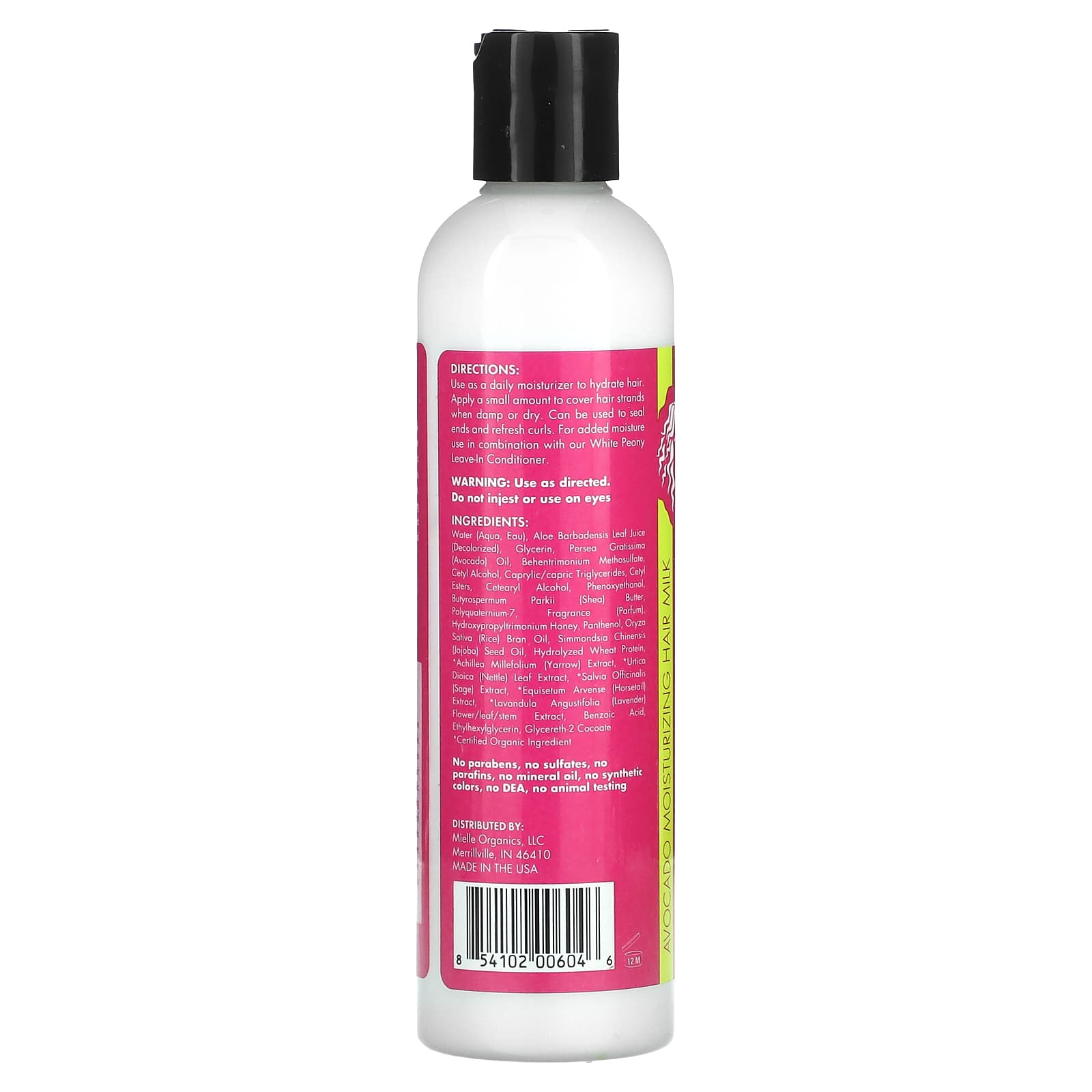 Mielle, Moisturizing Hair Milk, Avocado, 8 fl oz (240 ml) - Image 2