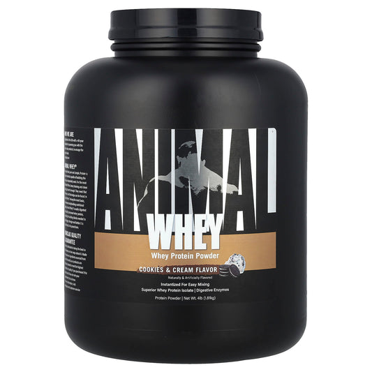 Animal Whey Protein Powder - Cookies & Cream, 4 lb (1.81 kg) - Image 1