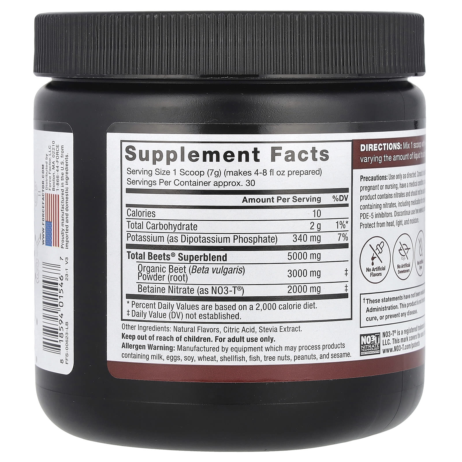 Unlock Energy & Endurance with Force Factor's Total Beets Original Drink Powder - Image 2