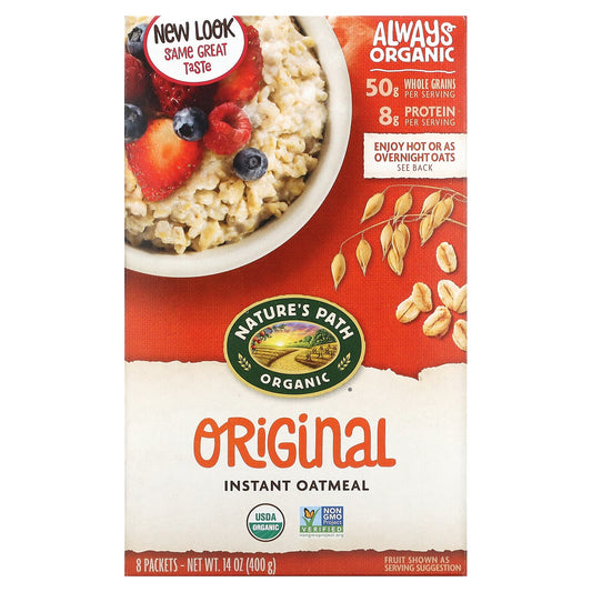 Nature's Path, Organic Instant Oatmeal, Original, 8 Packets, 14 oz (400 g) - Image 1