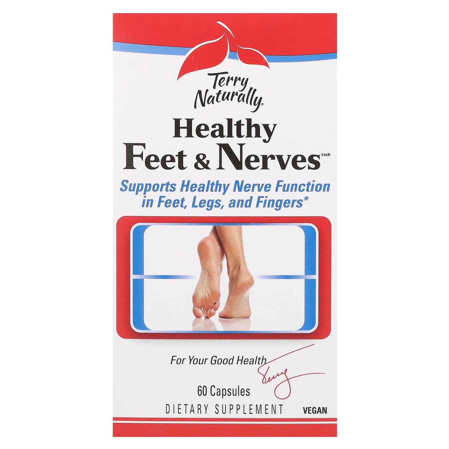Terry Naturally, Healthy Feet & Nerves, 60 Capsules - Image 1