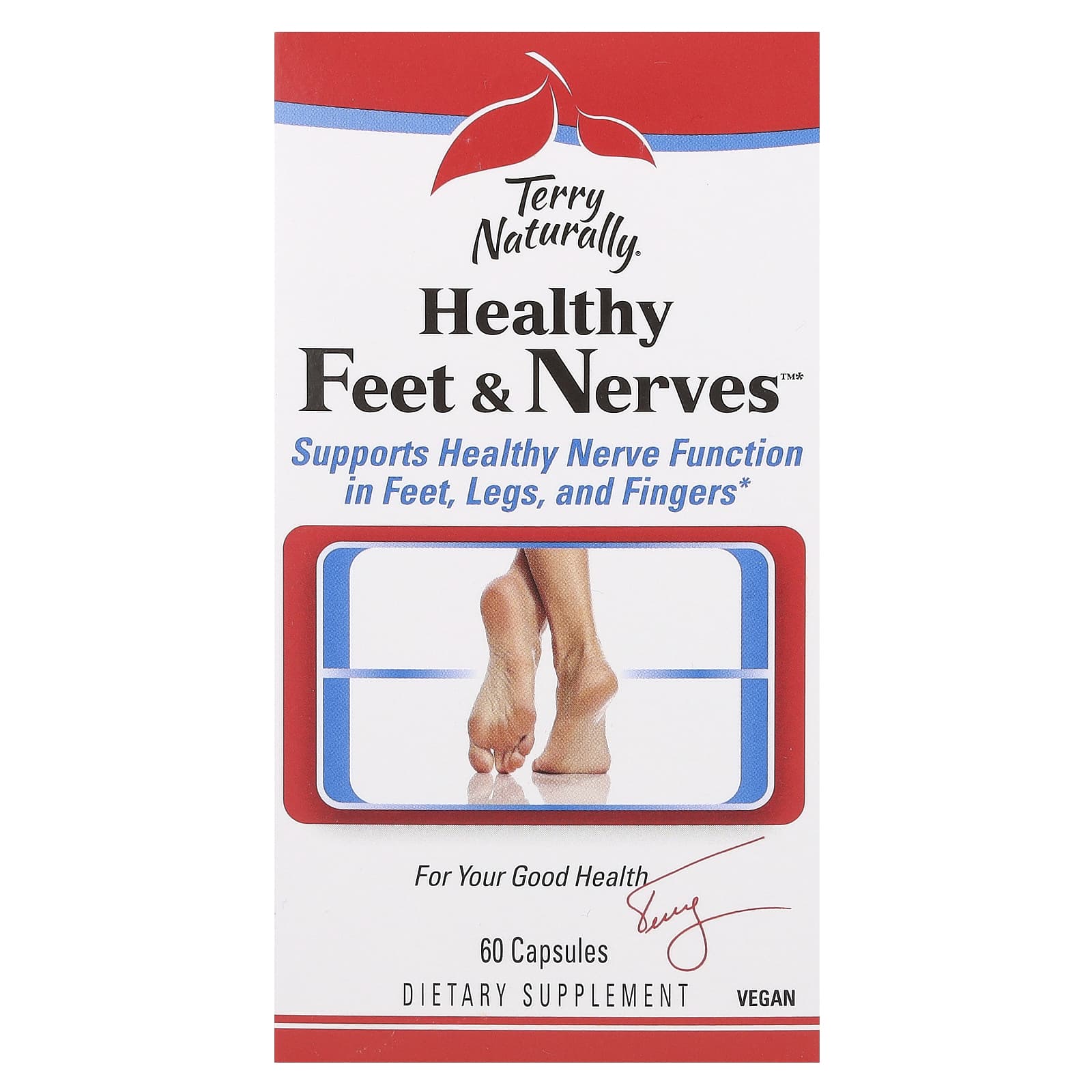 Terry Naturally, Healthy Feet & Nerves, 60 Capsules - Image 1