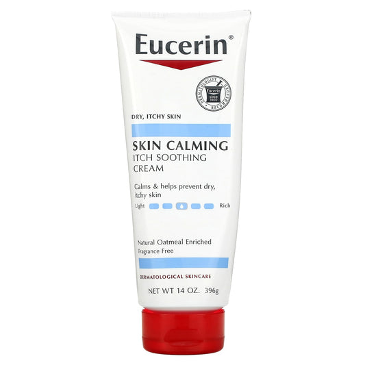 Eucerin Skin Calming Itch Soothing Cream, Fragrance-Free, 14 oz - Image 1