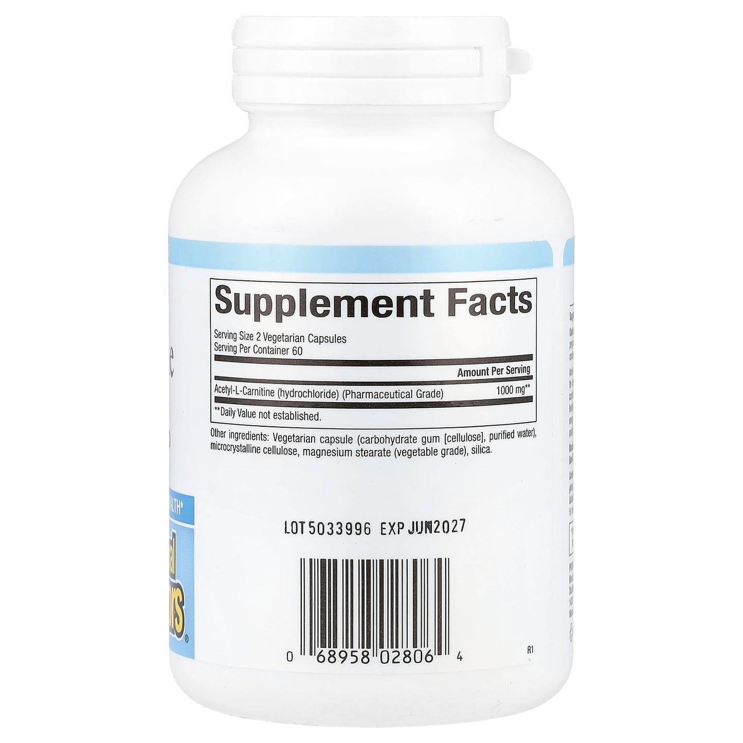Natural Factors, Acetyl-L-Carnitine, 500 mg, 120 Vegetarian Capsules - Image 2