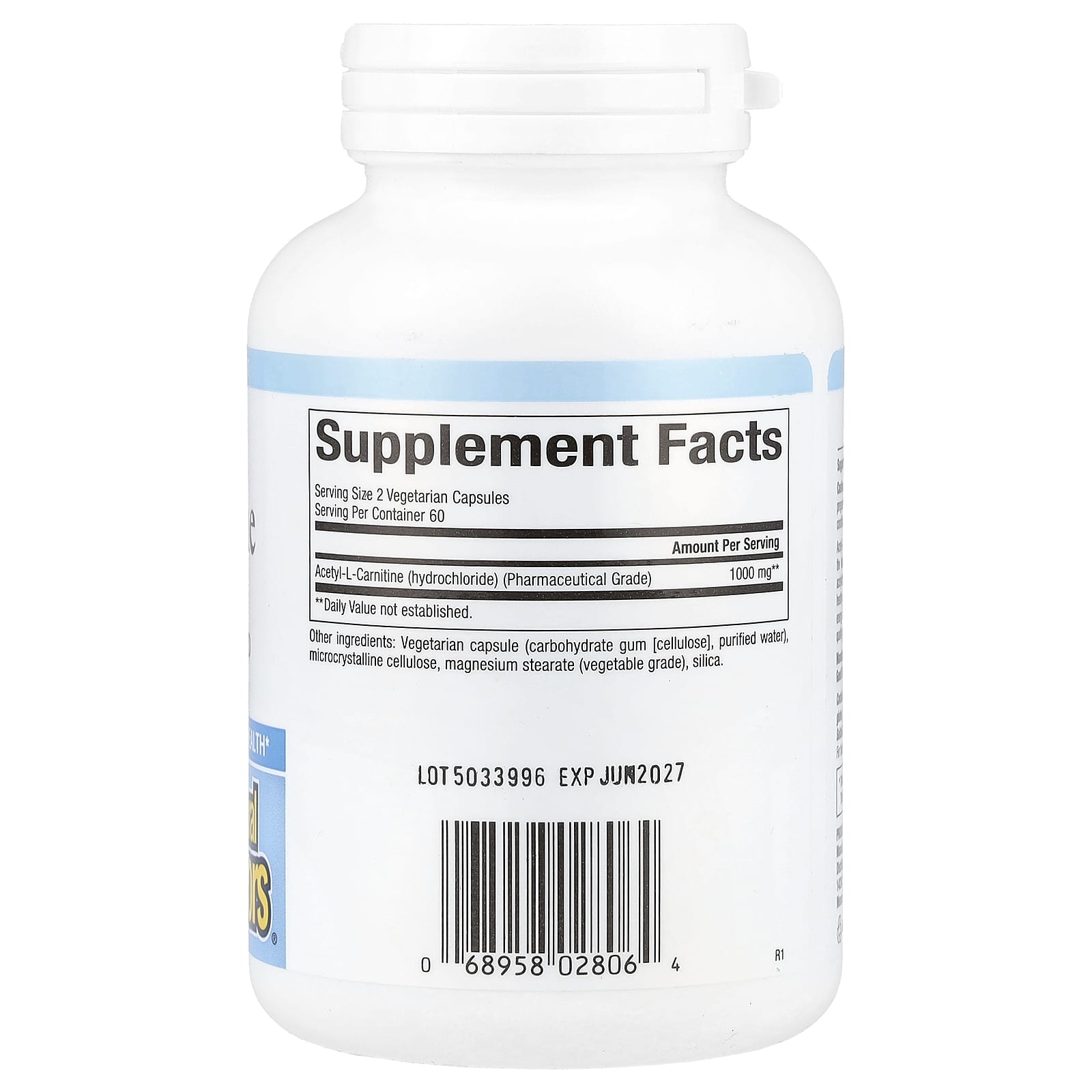 Natural Factors, Acetyl-L-Carnitine, 500 mg, 120 Vegetarian Capsules - Image 2