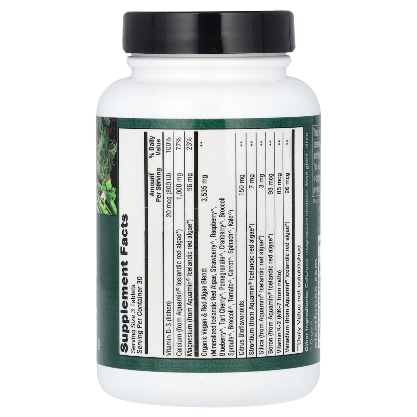 PlantFusion, Vegan Planet-Based Calcium, 90 Tablets (333 mg per Tablet) - Image 2