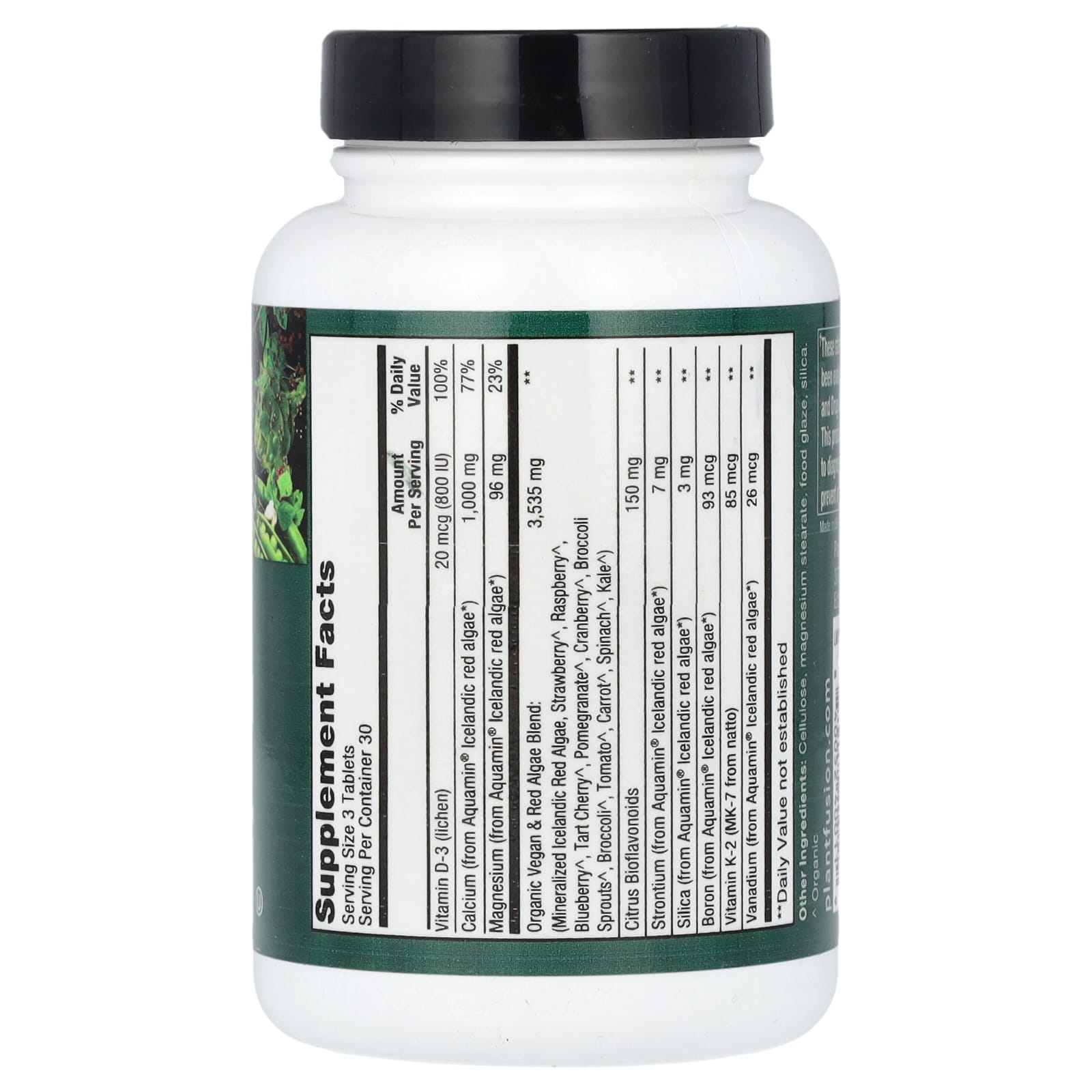 PlantFusion, Vegan Planet-Based Calcium, 90 Tablets (333 mg per Tablet) - Image 2