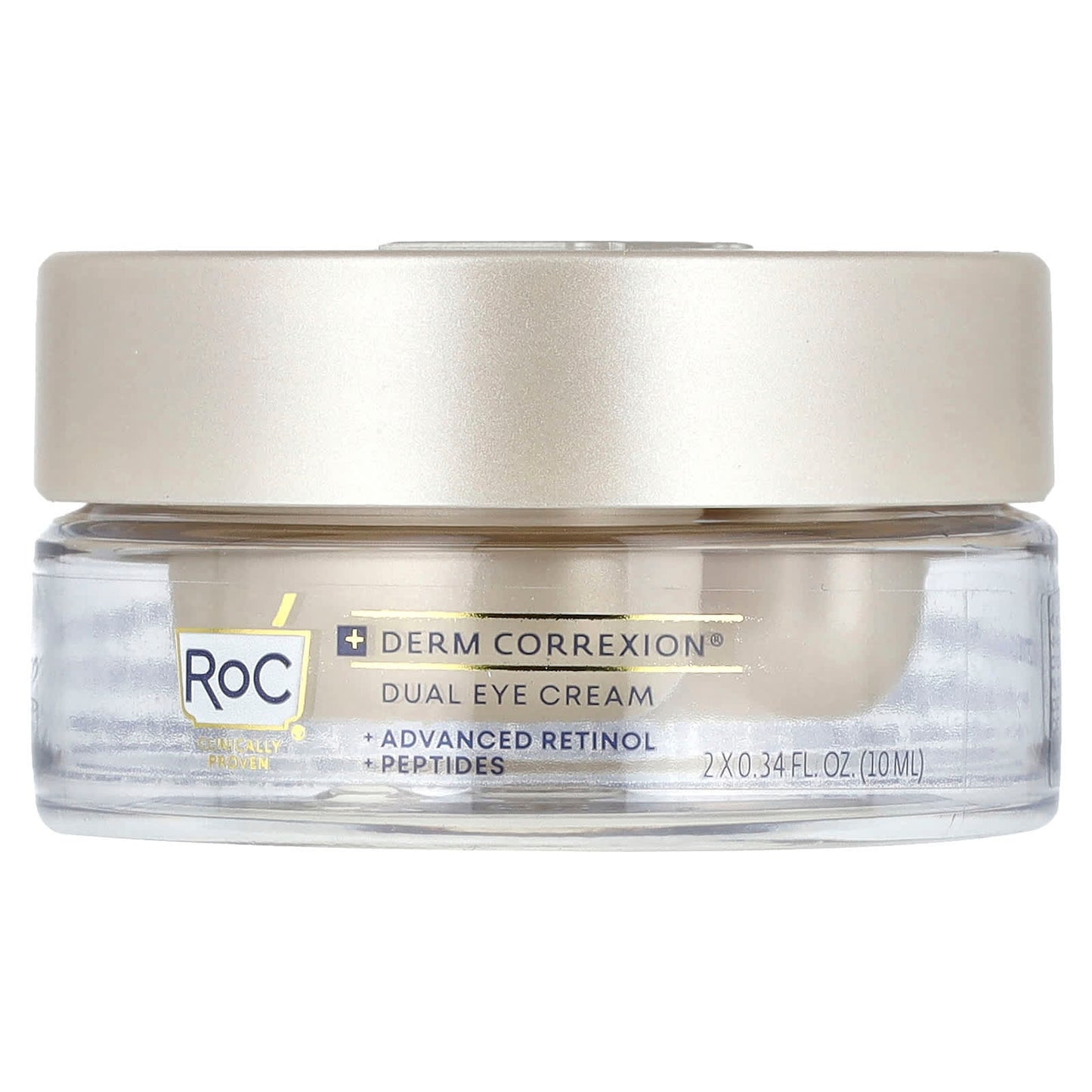 RoC, Derm Correxion®, Dual Eye Cream, Advanced Retinol & Peptides, Fragrance-Free, 0.34 fl oz (10 ml) Each - Image 1