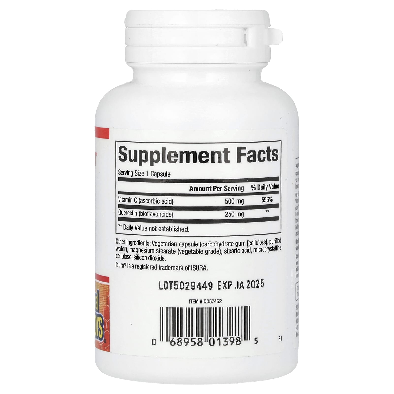 Natural Factors, C Extra + Quercetin, 500 mg/ 250 mg, 60 Easy Swallow Capsules - Image 2