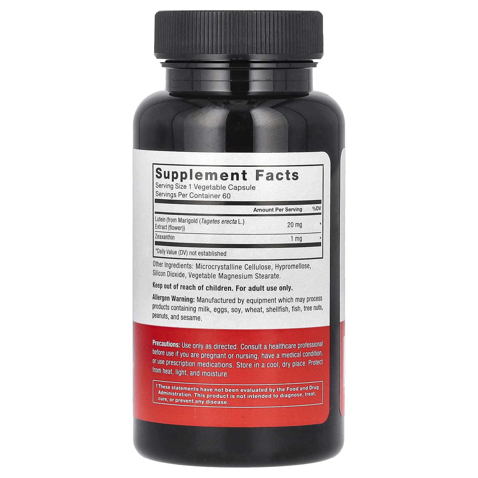 Lutein 20mg Eye Health Support with Zeaxanthin, 60 Capsules - Image 2