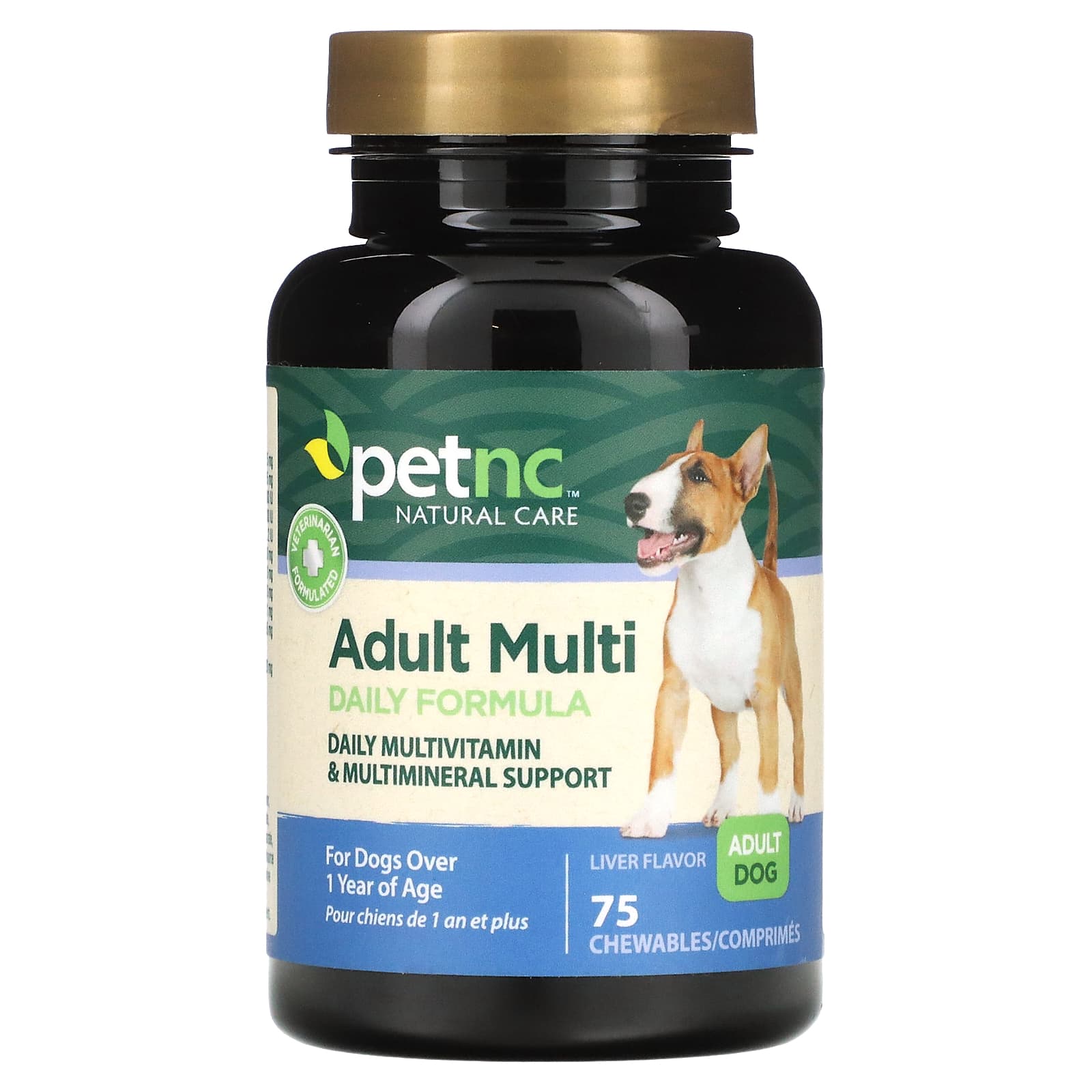 petnc NATURAL CARE, Adult Multi Daily Formula, Liver, 75 Chewables - Image 1