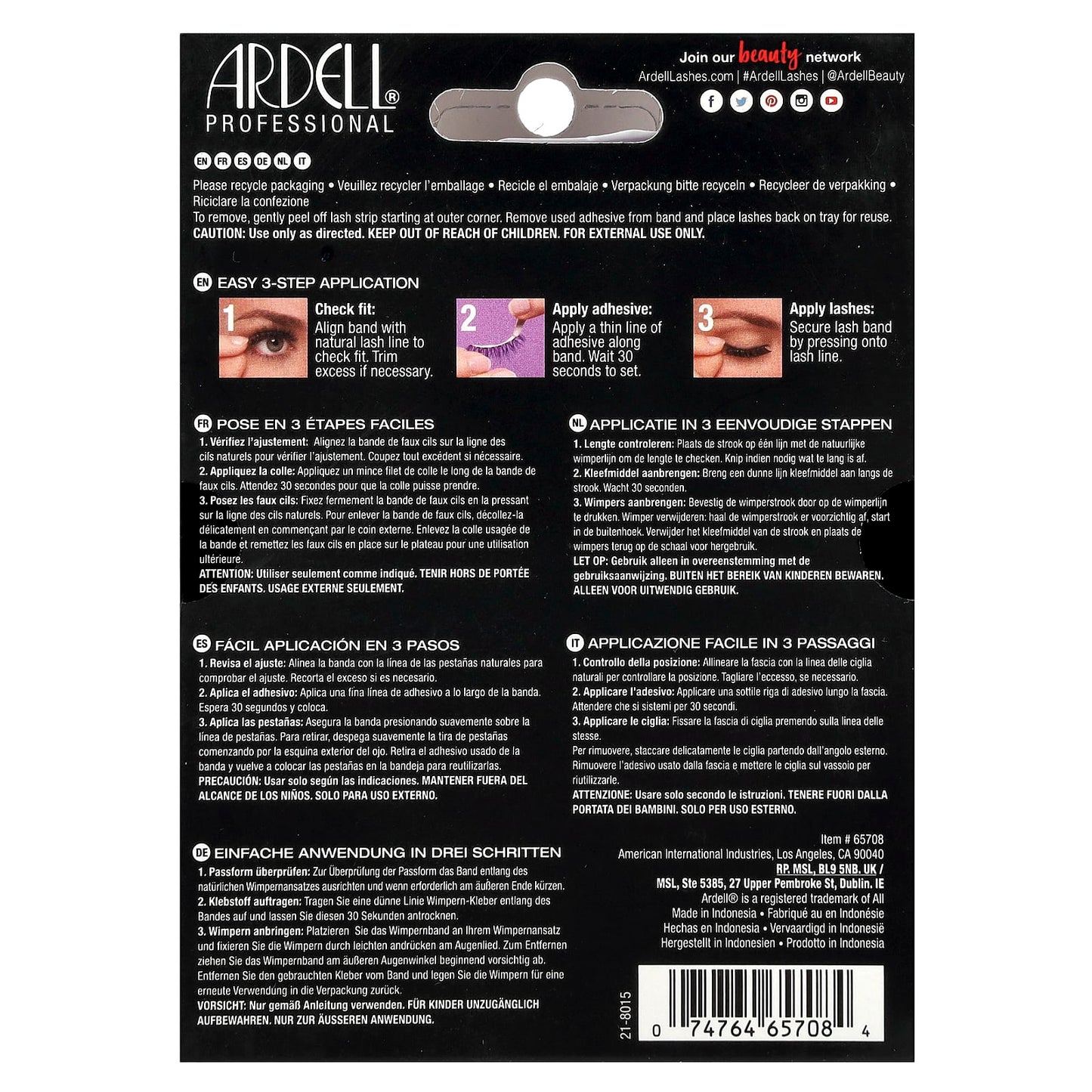 Ardell Demi Wispies Lashes, 6 Pairs - Perfect Feathered Lash - Image 2