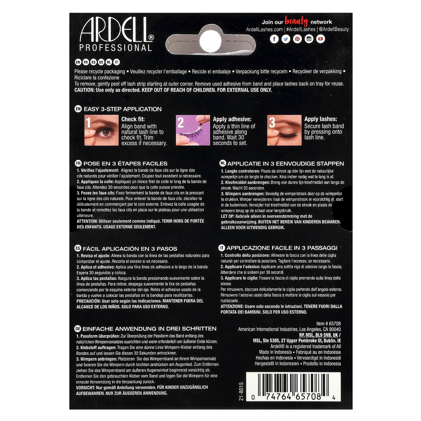 Ardell Demi Wispies Lashes, 6 Pairs - Perfect Feathered Lash - Image 2