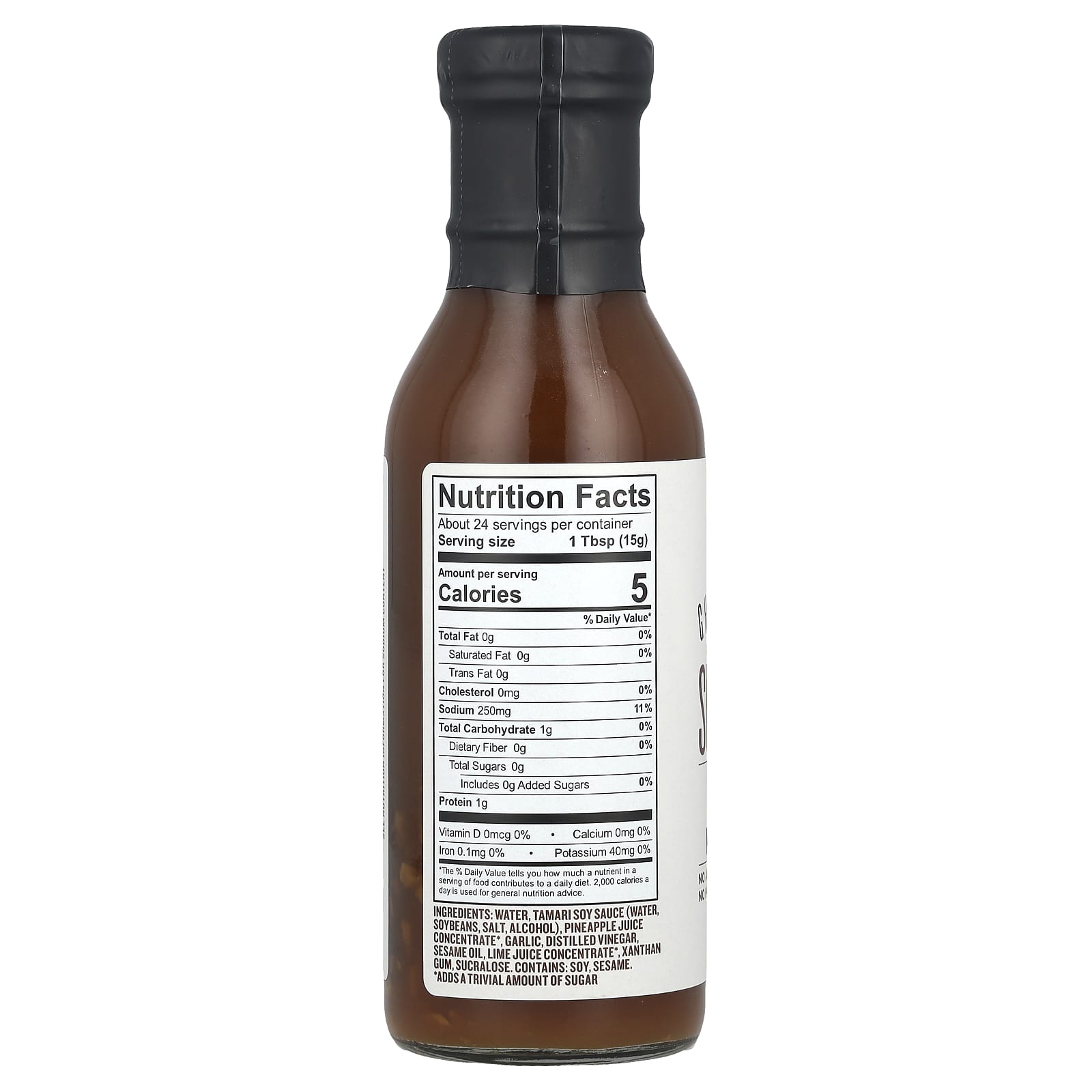 G Hughes Sugar Free Teriyaki Marinade, 13 oz - Low Calorie, Gluten Free - Image 2
