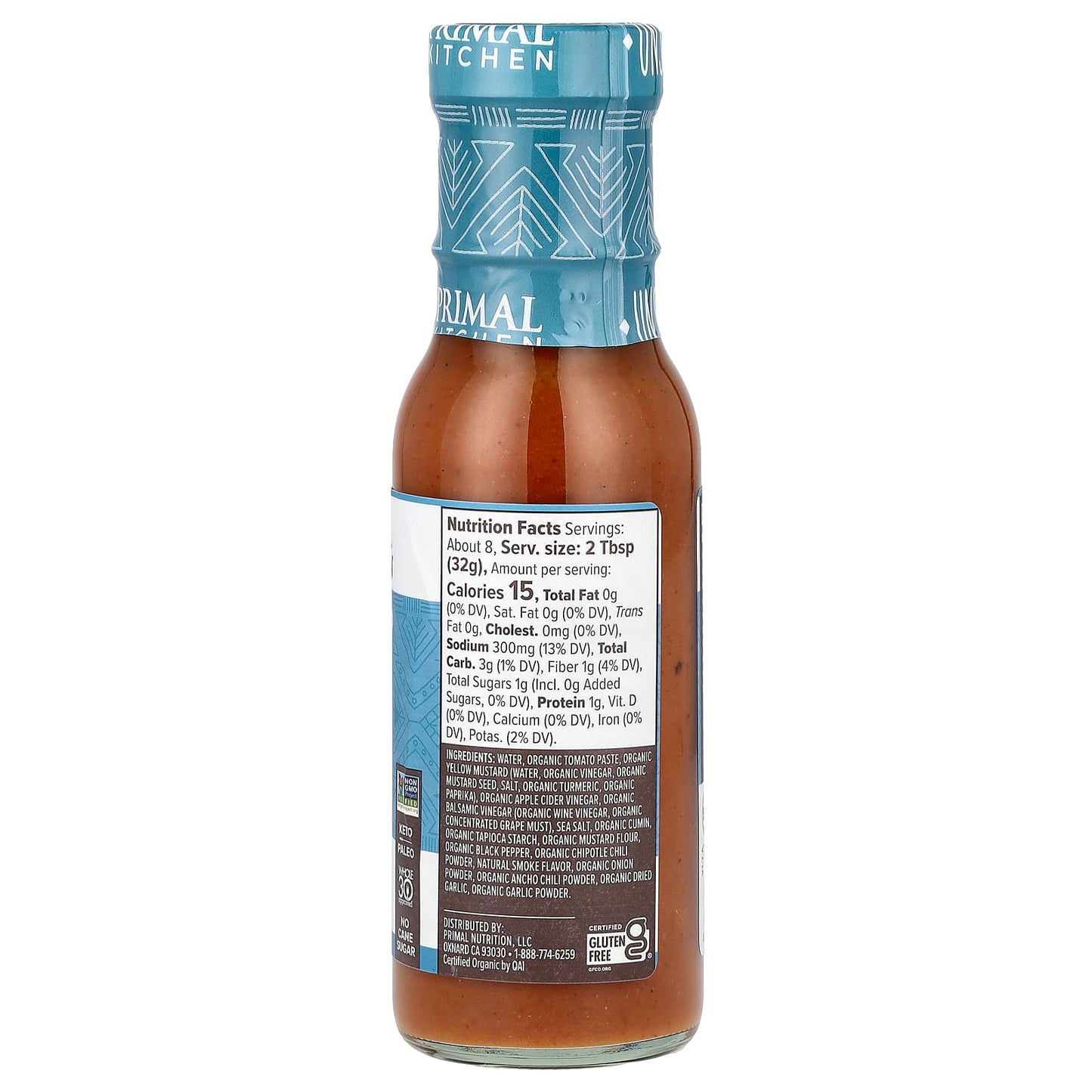 Primal Kitchen, Golden BBQ Sauce, Unsweetened, 8.5 oz (241 g) - Image 2