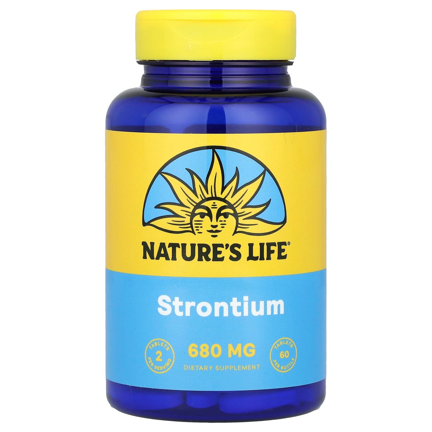 Nature's Life, Strontium, 60 Tablets (340 mg per Tablet) - Image 1