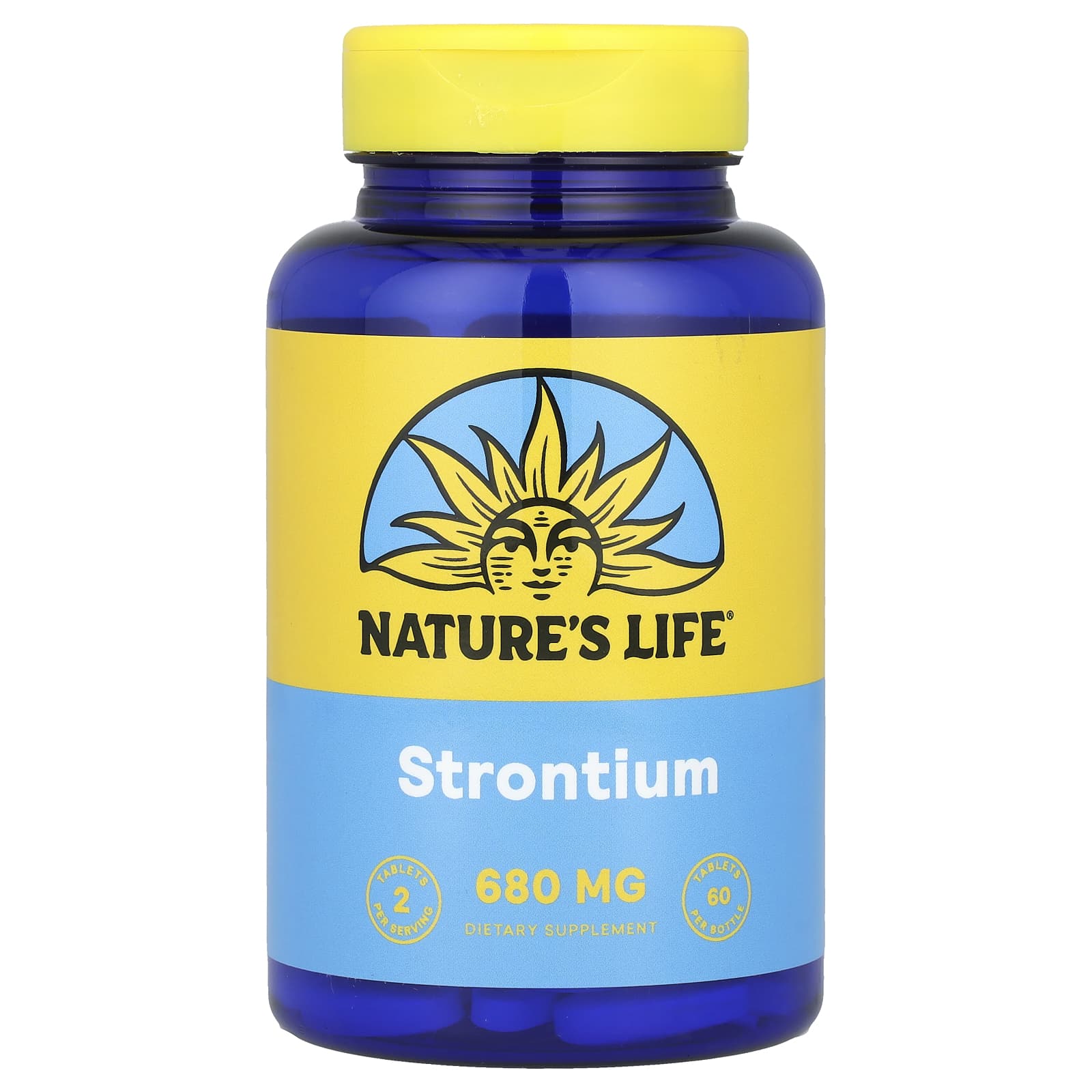 Nature's Life, Strontium, 60 Tablets (340 mg per Tablet) - Image 1