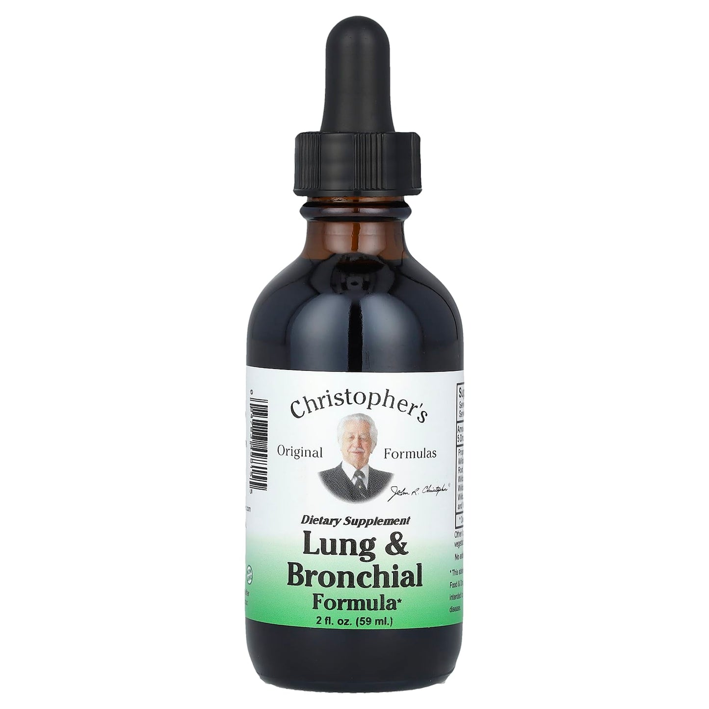 Lung & Bronchial Support with Christopher's Original Formulas (2 fl oz) - Image 1