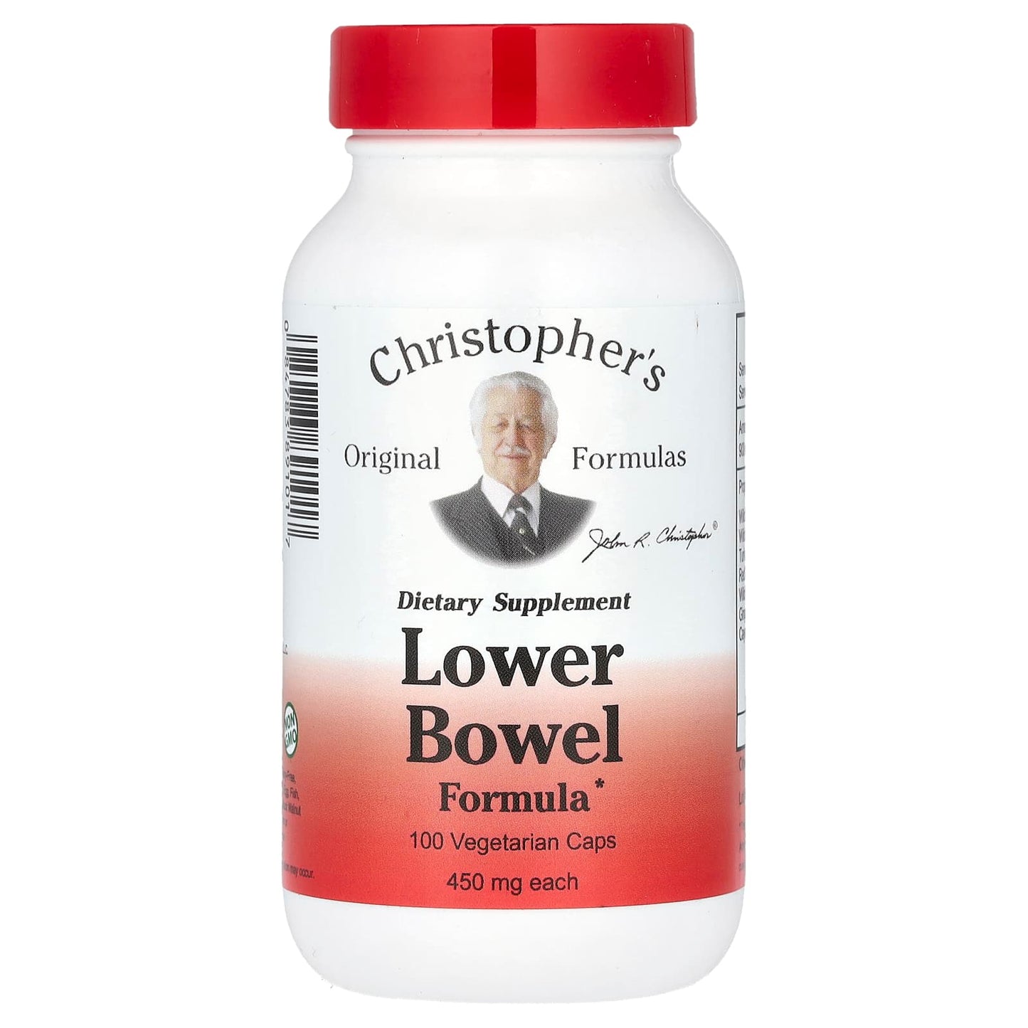 Lower Bowel Formula with 100 Vegetarian Capsules by Christopher's Original Formulas - Image 1