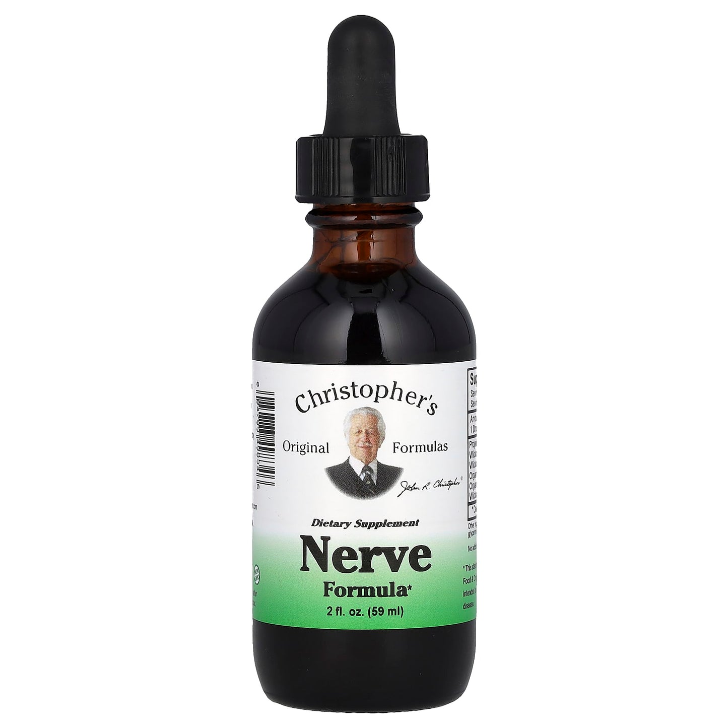 Nerve Support Supplement by Christopher's Original Formulas - 59ml - Image 1