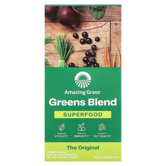 Amazing Grass Greens Blend Superfood, 100% Organic, 1 Billion CFU - Image 1