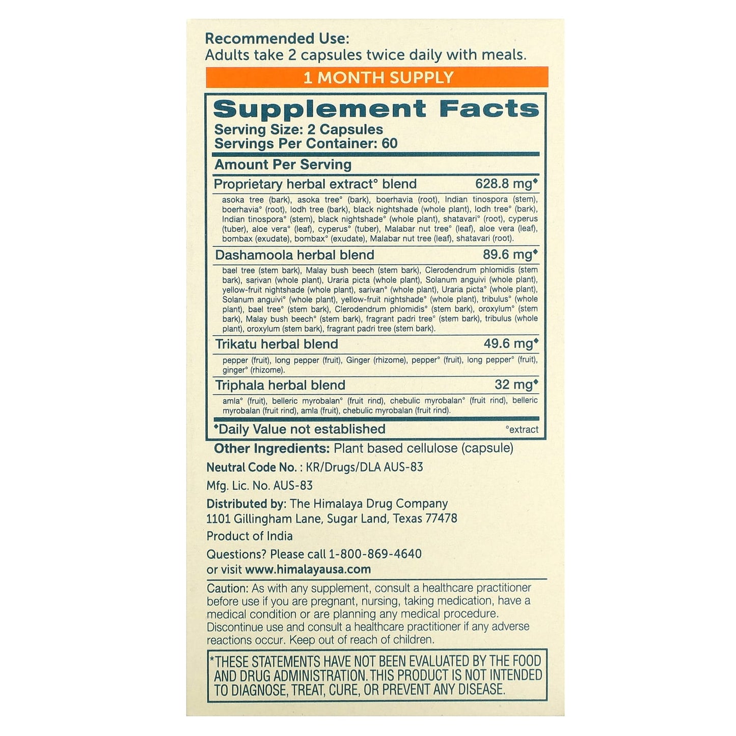 Natural Menstrual Relief with Himalaya MenstriCare 120 Capsules - Image 2