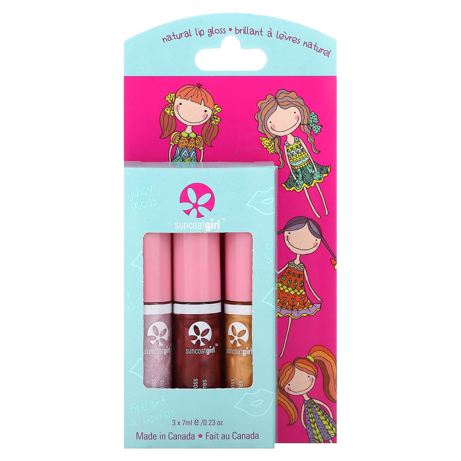 SuncoatGirl, Natural Lip Gloss, 3 Piece Set, 0.23 oz (7 ml) Each - Image 2
