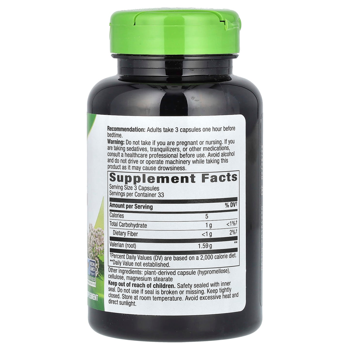 Nature's Way, Valerian Root, 1,590 mg, 100 Vegan Capsules (530 mg per Capsule) - Image 2