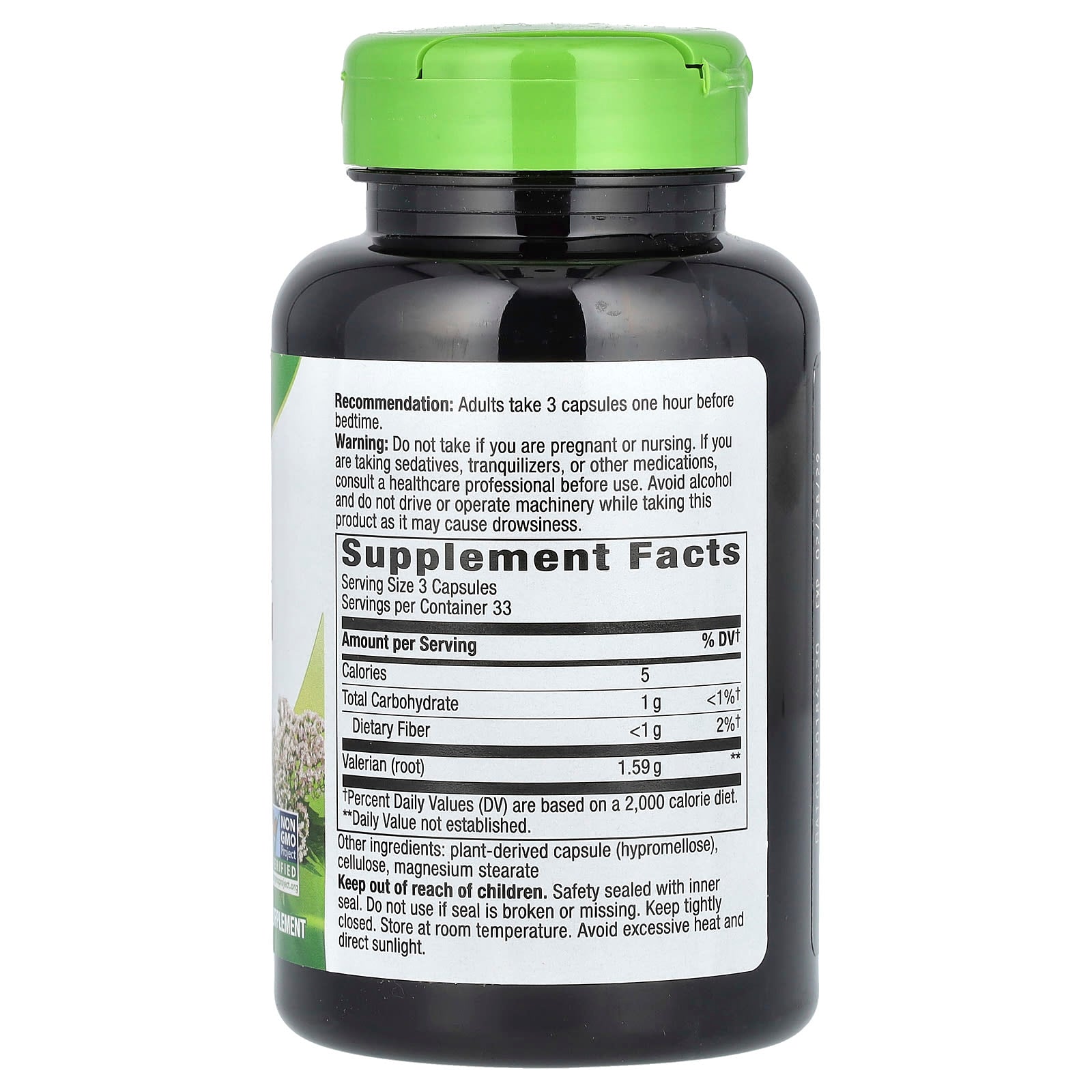 Nature's Way, Valerian Root, 1,590 mg, 100 Vegan Capsules (530 mg per Capsule) - Image 2