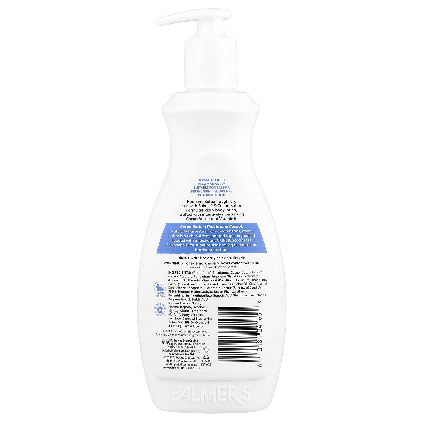 Palmer's, Cocoa Butter Formula® with Vitamin E, Heals & Softens Daily Skin Therapy, 13.5 fl oz (400 ml) - Image 2