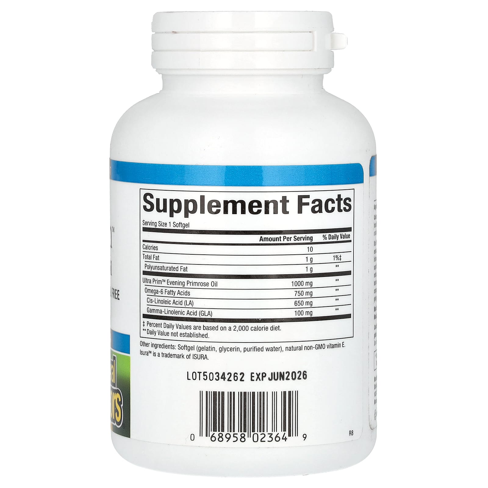 Natural Factors, Ultra Prim, 1,000 mg, 90 Softgels - Image 2