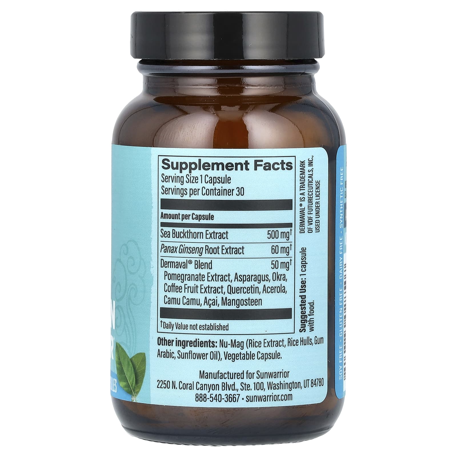 Sunwarrior, Collagen Protector, 30 Vegan Capsules - Image 2