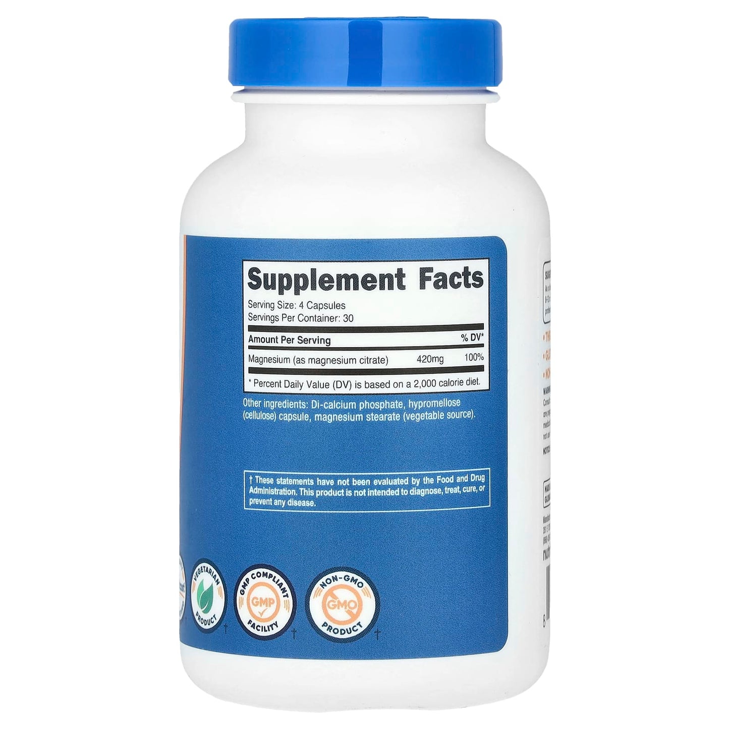 Nutricost, Magnesium Citrate, 120 Capsules (105 mg per Capsule) - Image 2