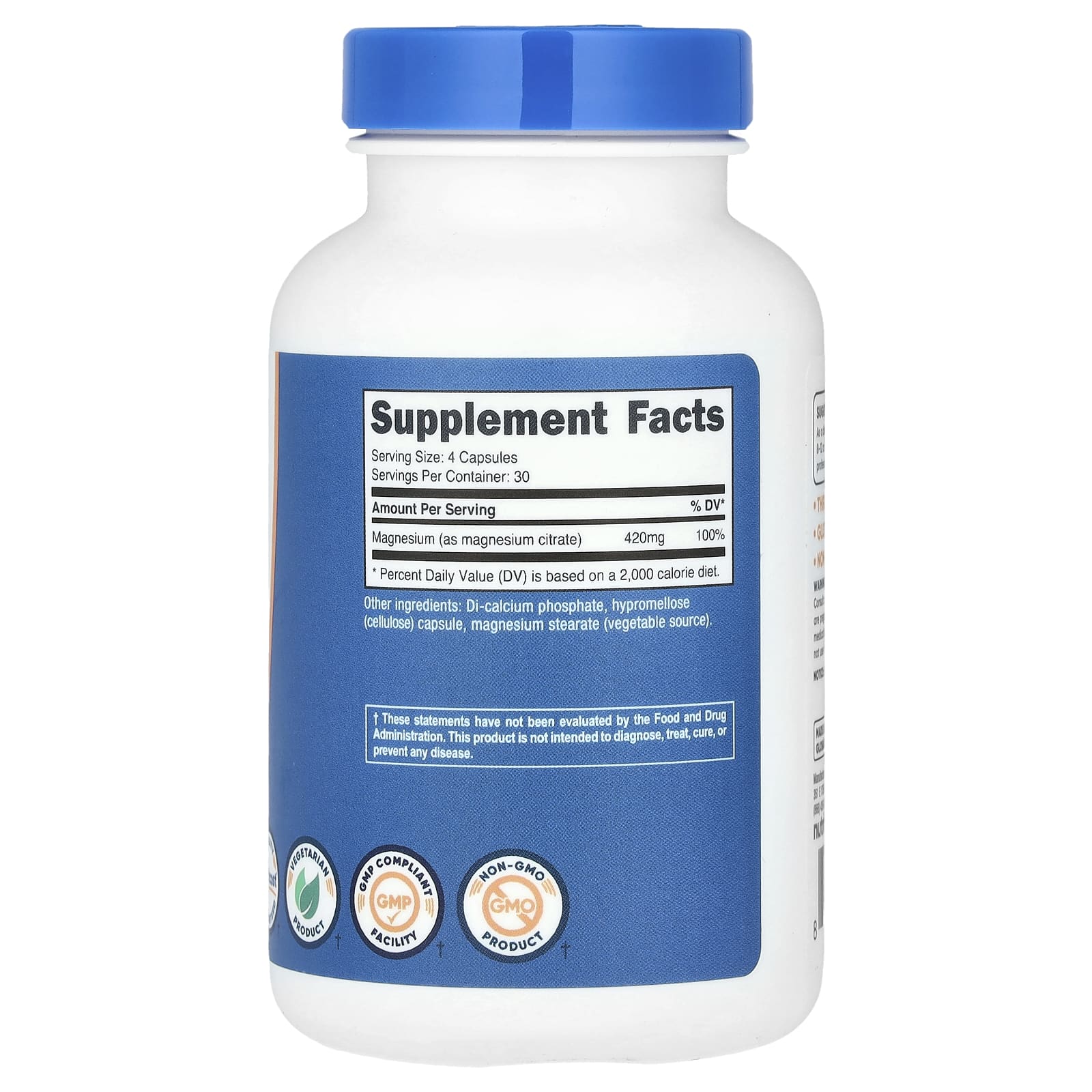 Nutricost, Magnesium Citrate, 120 Capsules (105 mg per Capsule) - Image 2