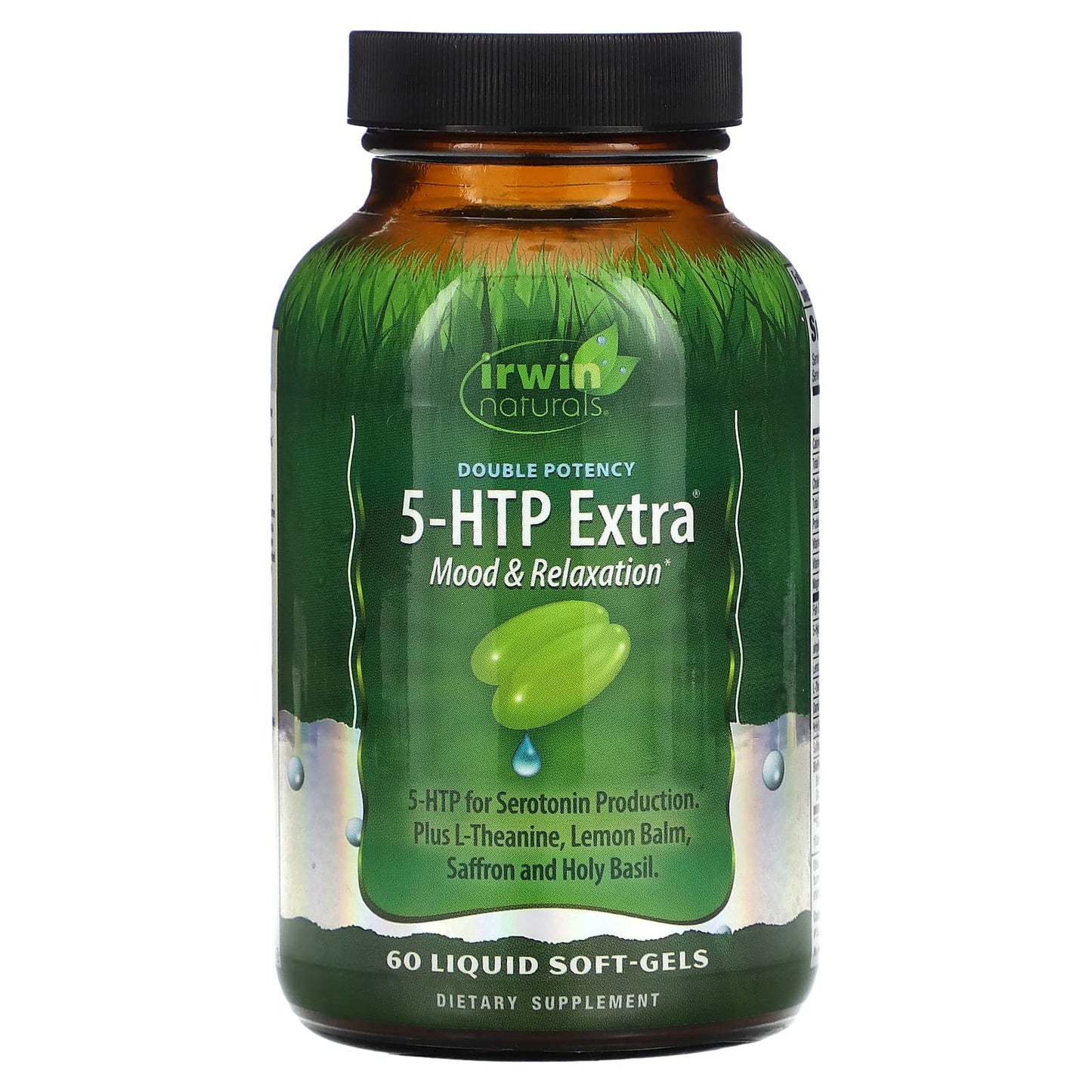 Irwin Naturals 5-HTP Extra Liquid Soft-Gels for Mood & Relaxation - Image 1